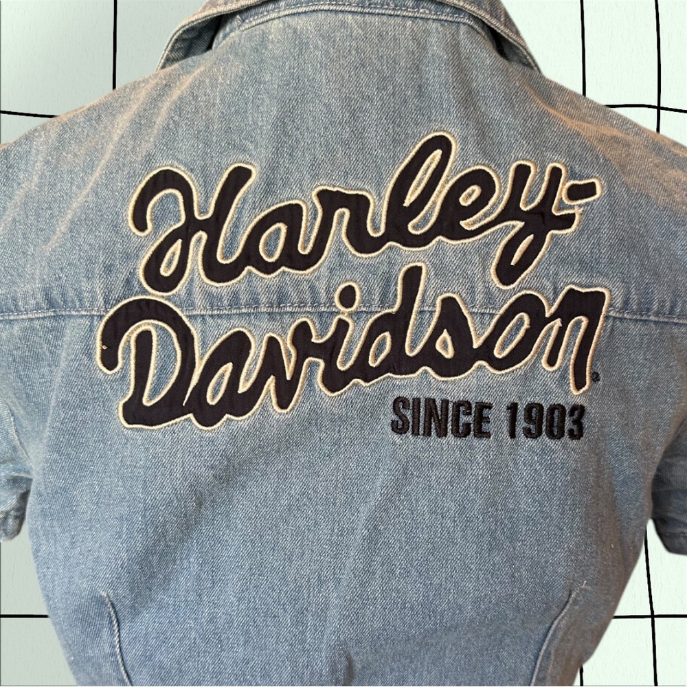 Harley-Davidson Denim Jumpsuit - Picture 4 of 10